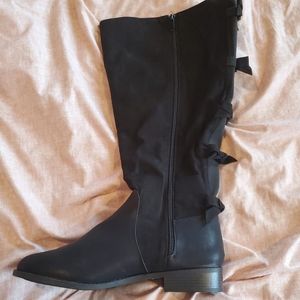 Torrid Wide Calf Bow Knee Boots